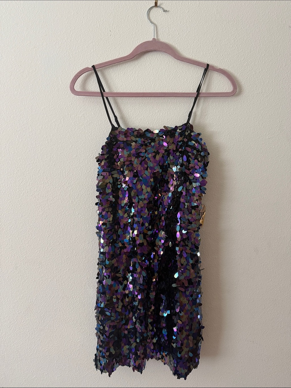 Forever 21 Iridescent Multi-Sequin Slip Dress